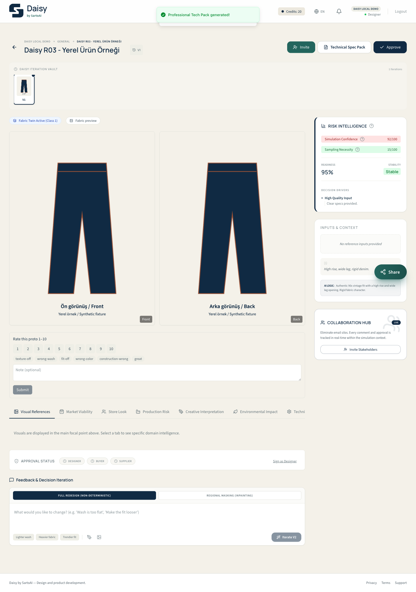Daisy — Product evaluation and technical pack